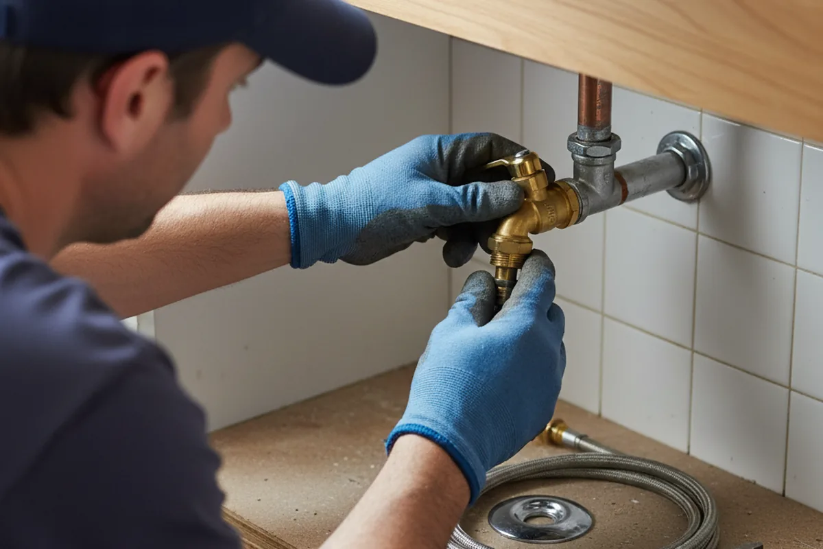 Shutoff valve and fitting work during Faucet and Fixture Repair in Beardsley